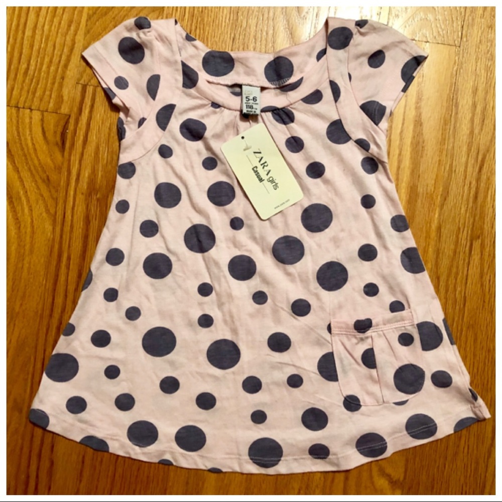 NWT Zara Girls Cap Sleeve Top size 5-6 yrs